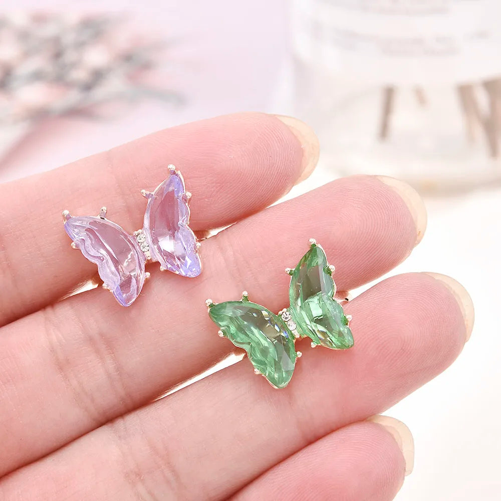 New Butterfly Ring Purple Fashion Popular Temperament Sweet Romantic Female Jewelry Girl Wedding Gift