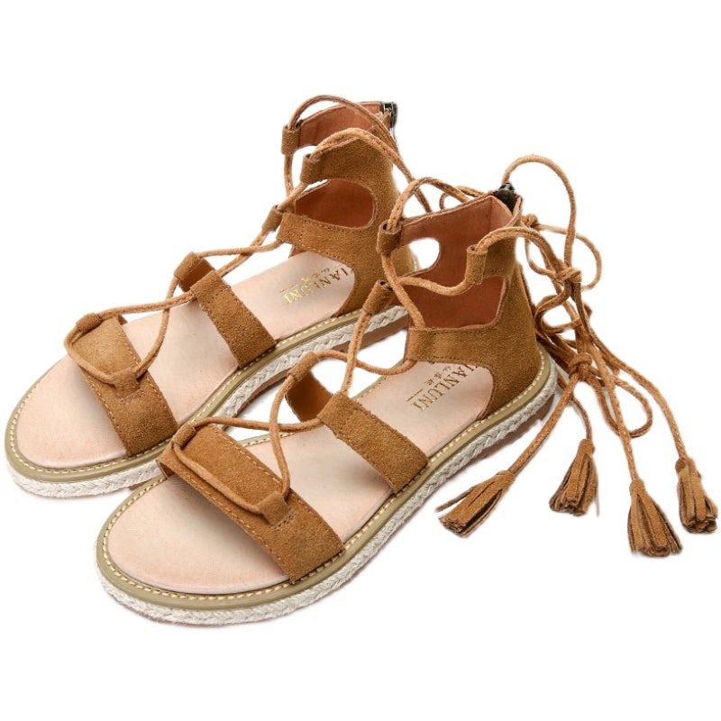 Women's Summer Flats All-Matching Strap Bohemian Sandals