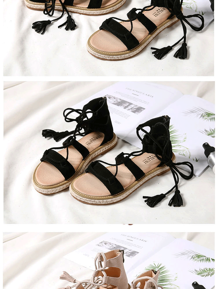 Women's Summer Flats All-Matching Strap Bohemian Sandals