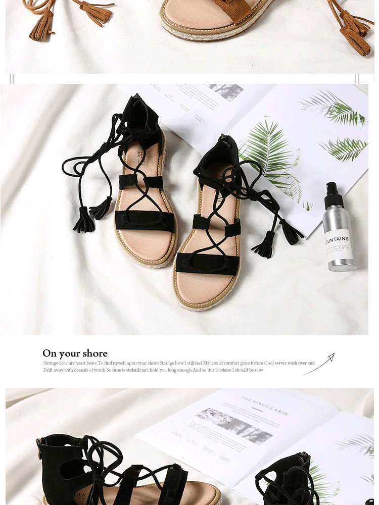 Women's Summer Flats All-Matching Strap Bohemian Sandals