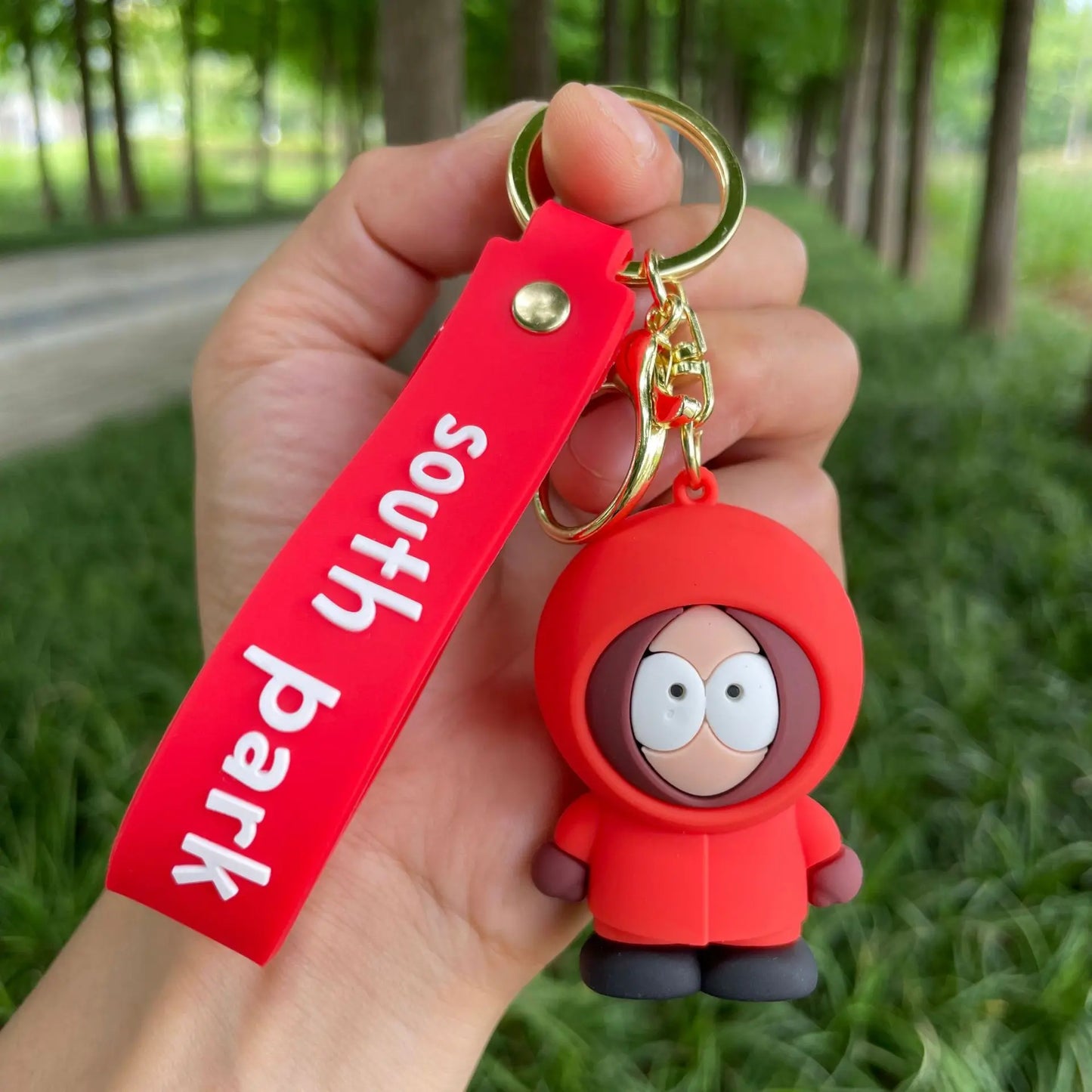 South Parkes Dolls Key Chains Anime Figure Key Ring Kawaii Bags Pendant Kids Toys Cute Car Key Chain Backpacks Pendants Gifts