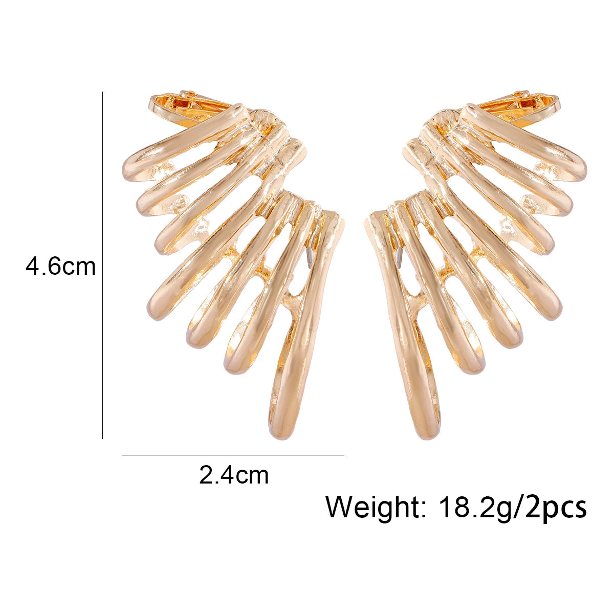 2024 New Metal Earrings for Women Multilayer Circular Ring Earrings Statement Jewelry Wholesale