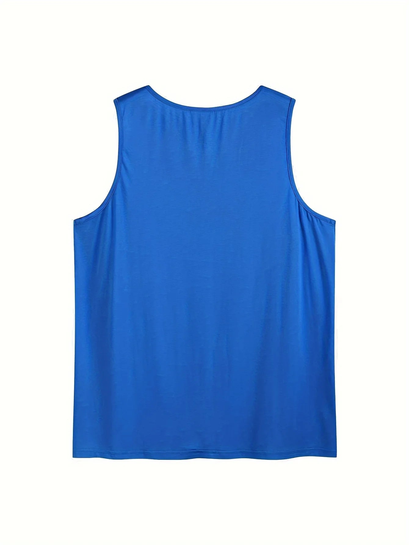 Plus Size Solid Color Tank Top, Casual Notch Neck Sleeveless Top For Summer, Women's Plus Size Clothing