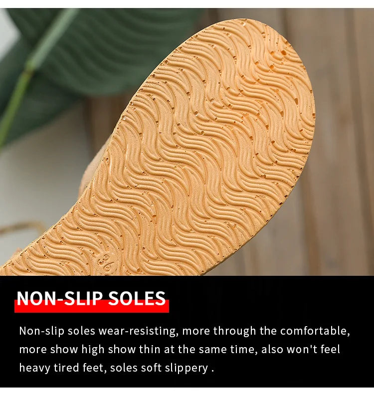 Fashion Wedge Sandals for Women Summer 2022Casual Non-slip Peep Toe Platform Shoes Rubber Sole Buckle Elegant Heel Woman Sandale